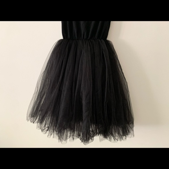 Toddler Girls Black Tutu Ribbed Dress 3T - Picture 5 of 10